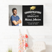 Moderne Afstuderen banner voor gefeliciteerde foto (Insitu)