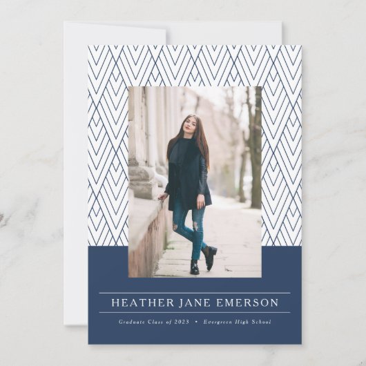 Moderne afstuderen bij de marine aankondiging (Voorkant)