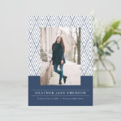 Moderne afstuderen bij de marine aankondiging (Staand voorkant)