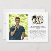 Moderne Afstuderen Black Gold Afstudeerder 2 Foto' (Achterkant)