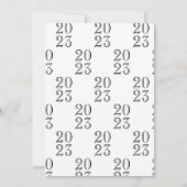 Moderne Afstuderen Celebration Gold Photo White Kaart (Achterkant)