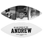 Moderne Afstuderen Cool Black en White Trendy American Football (Panelen)