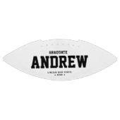 Moderne Afstuderen Cool Black en White Trendy American Football (Paneel)