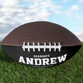 Moderne Afstuderen Cool Black en White Trendy American Football