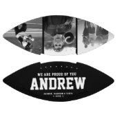 Moderne Afstuderen Cool Cool Foto Collage Trendy American Football (Panelen)