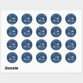 Moderne Afstuderen DANK JEWEL Jaar van de klas Bla Ronde Sticker (Vel)