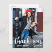 Moderne Afstuderen Dank u Foto (Leeg terug) Briefkaart (Voorkant / Achterkant)