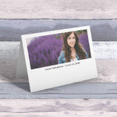 Moderne Afstuderen eenvoudige minimalistische foto Bedankkaart