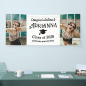 Moderne Afstuderen felicitaties Foto Spandoek (Beurs)