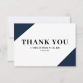 Moderne Afstuderen flat-dank Bedankkaart (Voorkant)