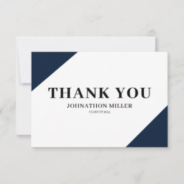Moderne Afstuderen flat-dank Bedankkaart
