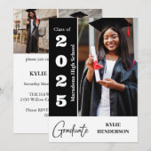 Moderne Afstuderen foto Aankondiging (Voorkant / Achterkant)