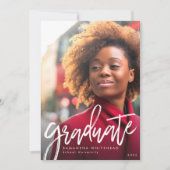 Moderne Afstuderen Foto Aankondiging Card 2022 (Voorkant)