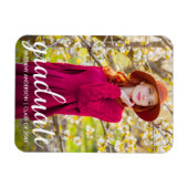 Moderne  Afstuderen Foto aankondiging W Magneet (Horizontaal)