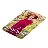 Moderne  Afstuderen Foto aankondiging W Magneet (Linkerzijde)