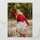 Moderne Afstuderen foto Afstuderen aankondiging FO (Voorkant)