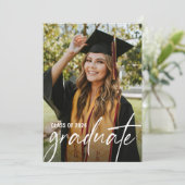 Moderne Afstuderen foto Bachelor of Science Kaart (Staand voorkant)