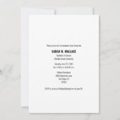 Moderne Afstuderen foto Bachelor of Science Kaart (Achterkant)