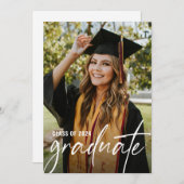 Moderne Afstuderen foto Bachelor of Science Kaart (Voorkant / Achterkant)