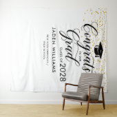 Moderne Afstuderen Foto Booth-achtergrond Wandkleed (In Situ (horizontaal))