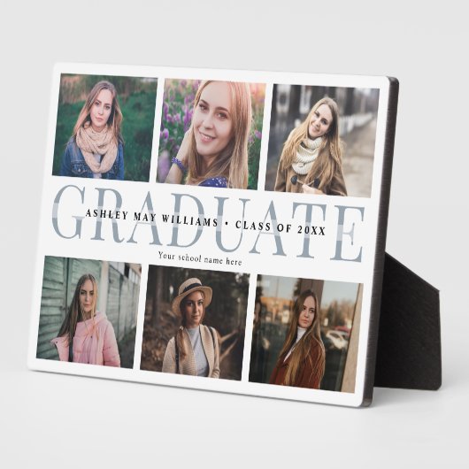 Moderne Afstuderen Foto Collage Chic Keepomwille Fotoplaat (Zijkant)