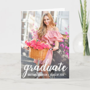 Moderne  Afstuderen Foto Fold Kaart