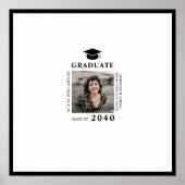 Moderne afstuderen foto handtekening gast handteke poster (Voorkant)