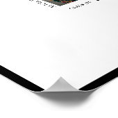 Moderne afstuderen foto handtekening gast handteke poster (Hoek)