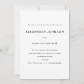 Moderne Afstuderen foto hij rockt afstudeerfeest Kaart (Achterkant)