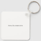Moderne Afstuderen Foto Keepsake Sleutelhanger (Achterkant)