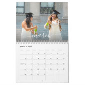 Moderne Afstuderen foto minimalistische aangepaste Kalender (Mar 2027)