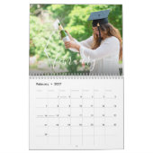 Moderne Afstuderen foto minimalistische aangepaste Kalender (Feb 2027)