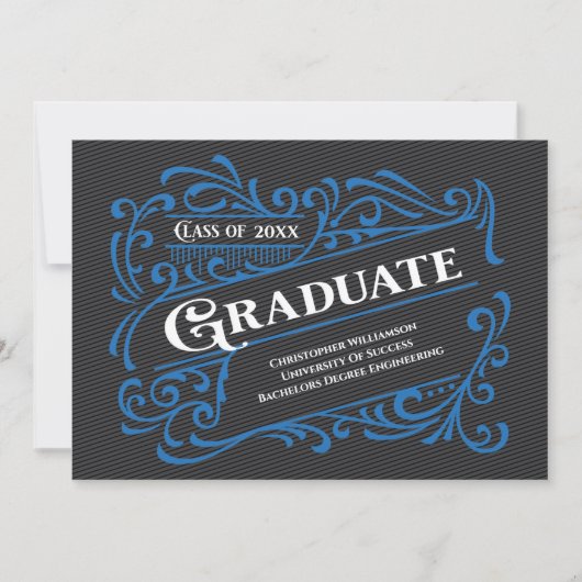 Moderne Afstuderen Foto School Kaart (Voorkant)