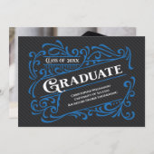 Moderne Afstuderen Foto School Kaart (Voorkant / Achterkant)