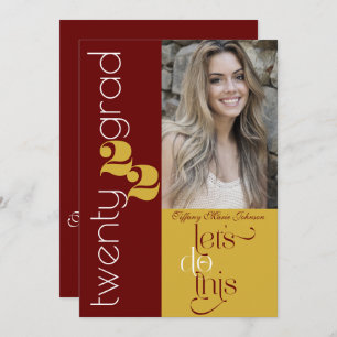 Moderne Afstuderen-foto-schoolkleuren Kaart