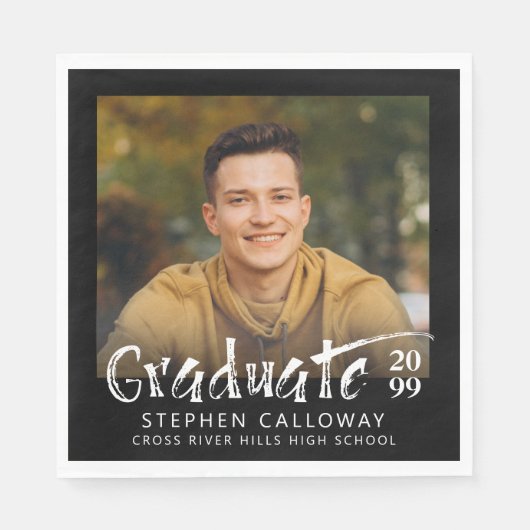 Moderne, Afstuderen fotoaangepaste kleur Servet (Voorkant)