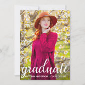 Moderne  Afstuderen Fotoaankondiging Aankondiging (Voorkant)