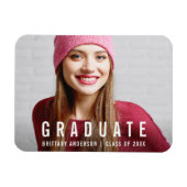 Moderne Afstuderen Fotoaankondiging W Magneet (Horizontaal)