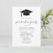 Moderne Afstuderen fotoafstudeerfeest Kaart (Staand voorkant)