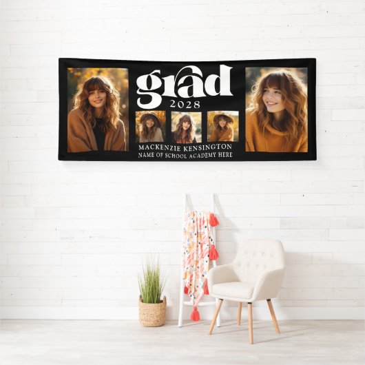 Moderne Afstuderen fotocollage Spandoek (Insitu)