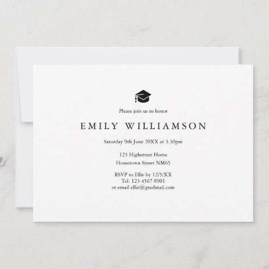 Moderne Afstuderen fotodefinitie Kaart (Achterkant)