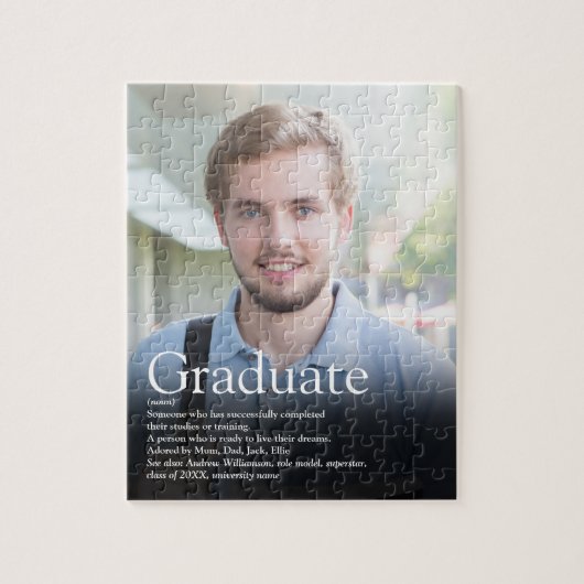 Moderne Afstuderen fotodefinitie Legpuzzel (Verticaal)