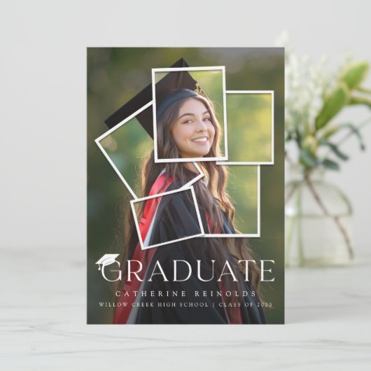 Moderne Afstuderen fotograaf Kaart (Staand voorkant)