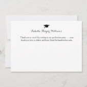 Moderne Afstuderen fotokalligrafie Dank u Bedankkaart (Achterkant)