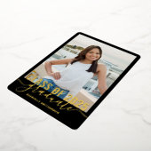 Moderne Afstuderen Fotoklas van 2025 Folie Uitnodiging (Gedraaid)