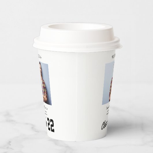 moderne afstuderen fotopapier cups papieren bekers (Rechts)