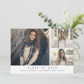 Moderne afstuderen foto's aankondiging (Staand voorkant)