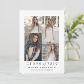 Moderne afstuderen foto's aankondiging (Staand voorkant)