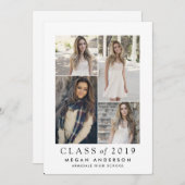 Moderne afstuderen foto's aankondiging (Voorkant / Achterkant)