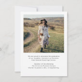 Moderne Afstuderen foto's Afstuderen Aankondiging (Achterkant)